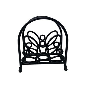 Daisy | Napkin Holder | Black | Wrought Iron | Letter Holder